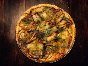 Tatin au fenouil et parmesan